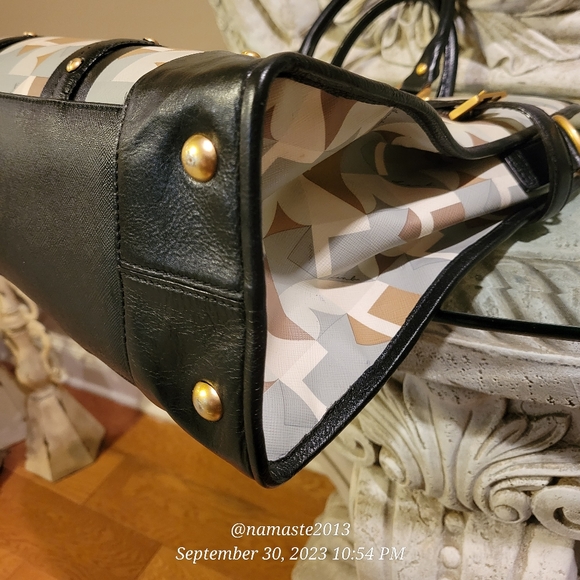 L.A.M.B. by Gwen SBelmond Geometric Tote Shoulder Bag Crossbody Luxury #534 - Picture 7 of 15